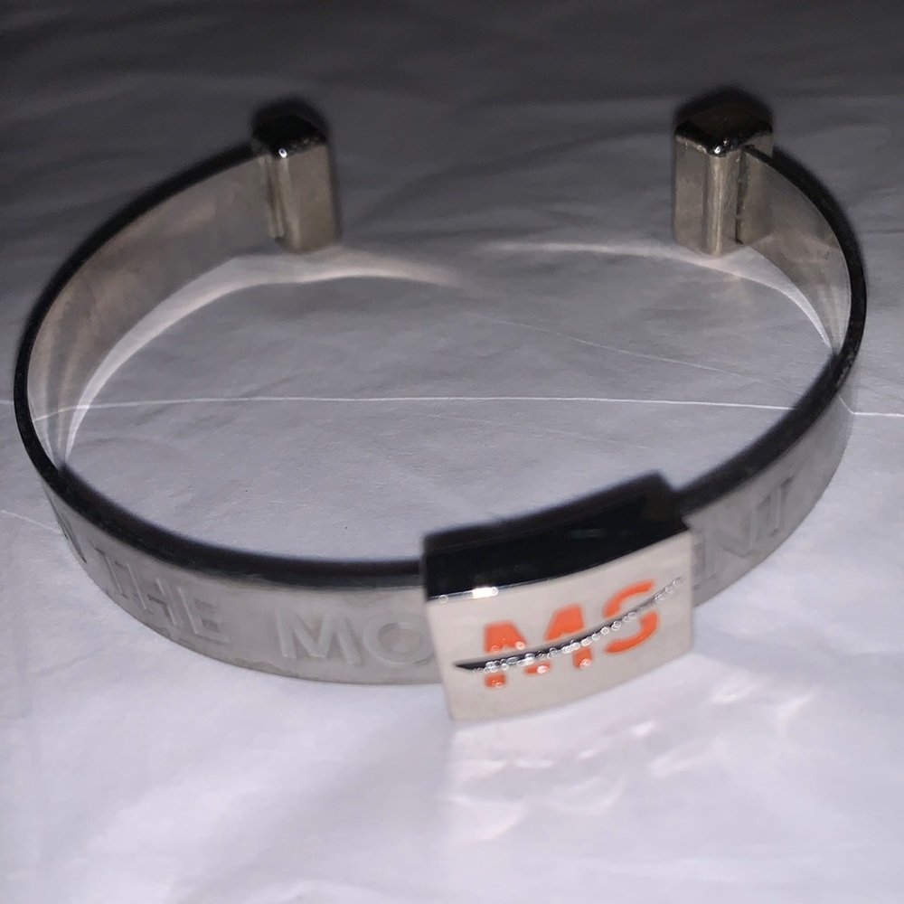 Join The Movement MS. Silver Tone Bracelet with Charm
